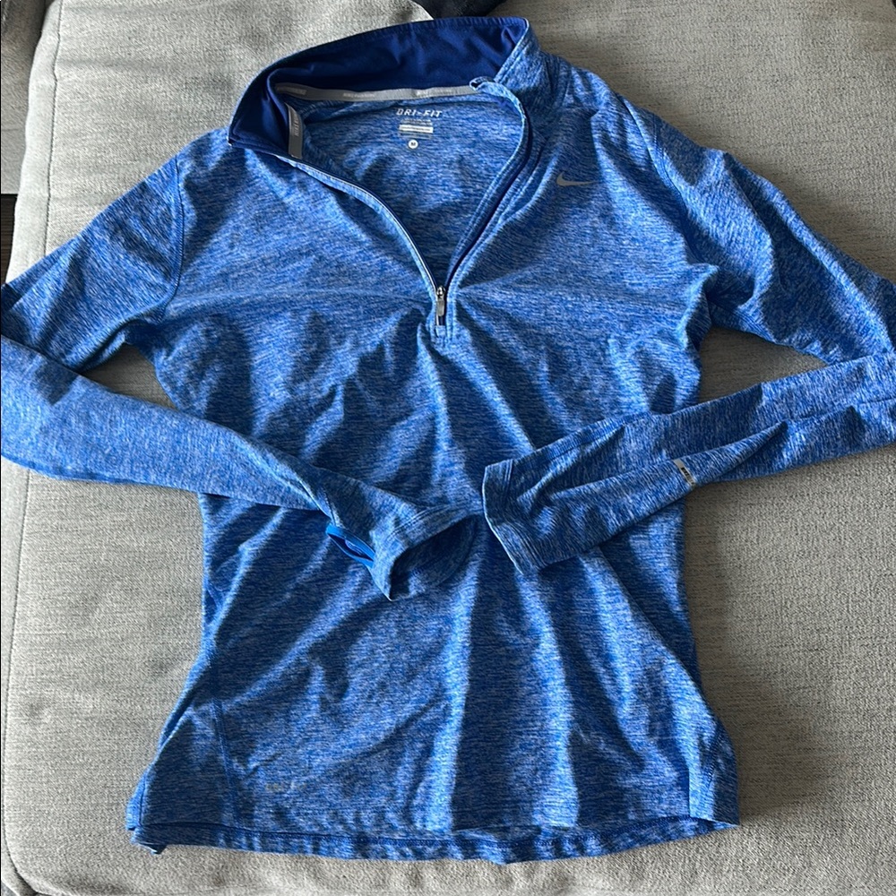 Nike Blue Quarter-Zip Pullover
